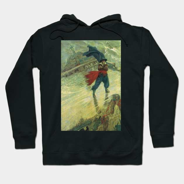 The Flying Dutchman by Howard Pyle Hoodie by MasterpieceCafe